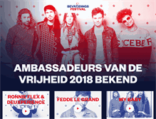Tablet Screenshot of bevrijdingsfestivals.nl